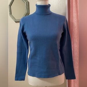Ann Taylor Blue Turtleneck